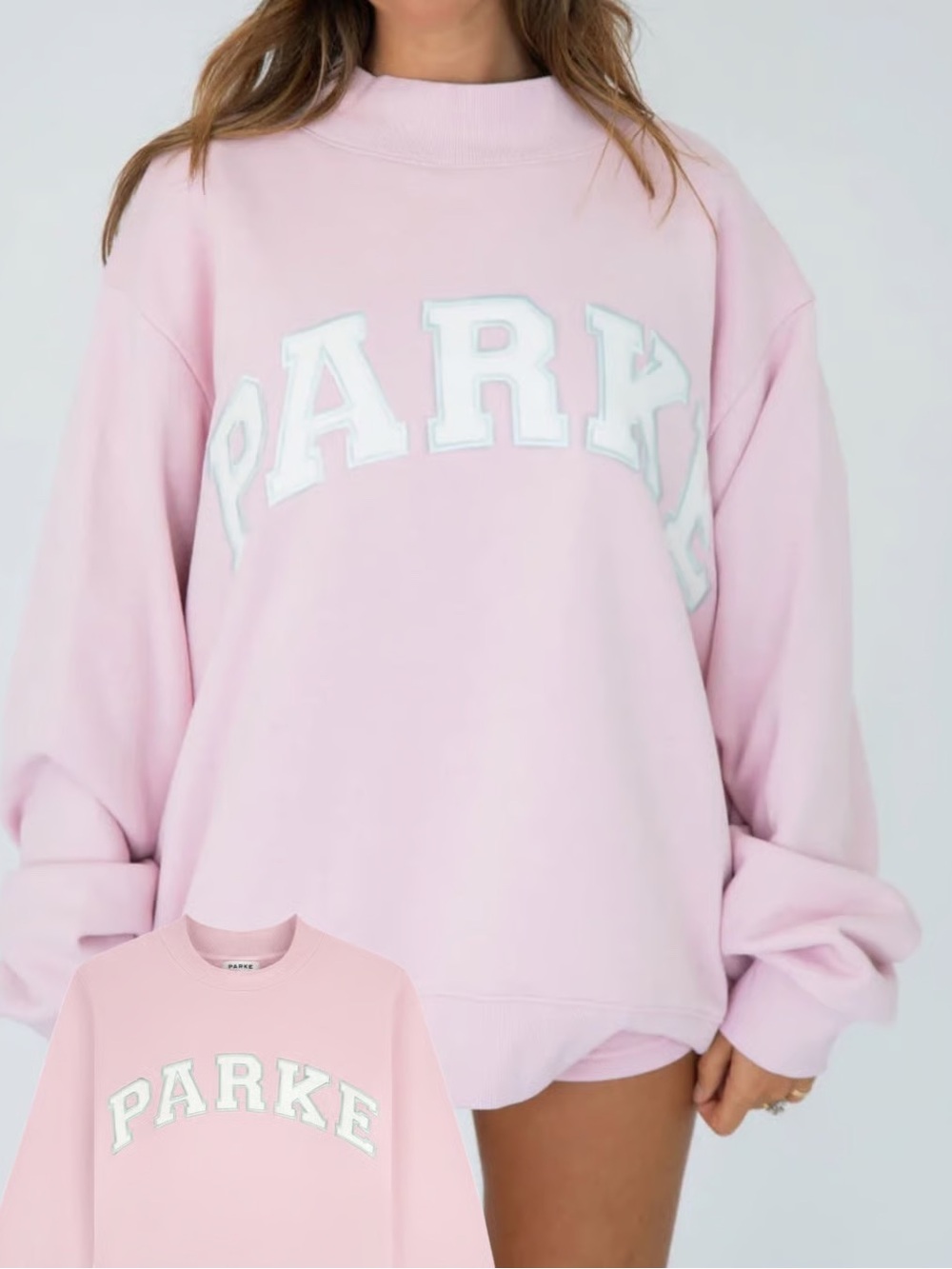 Parke varsity mockneck sweatshirt, sprinkle